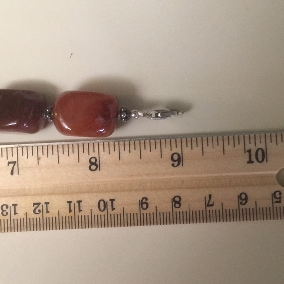 BARSE  real agate bracelet with .925 silver clasp - Picture 8 of 8